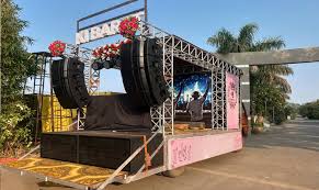 Professional mobile DJ setup for wedding celebrations in Alwar Jaipur Udaipur